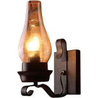 Applique murale rétro style nordique en verre, lampe de chevet, applique murale style industriel rétro