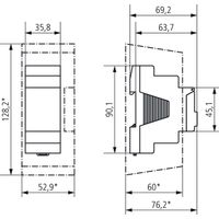 Interruttore timer digitale Theben tr 610 top3 12-24 V programmazione settimanale