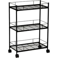Carrello verdura in metallo nero CC72095 Andrea House