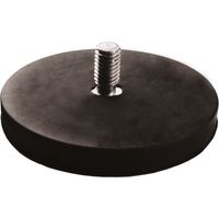 Jeu de 2 aimants plats avec tige filetée, Néodyme,⌀: 66 mm 2 pièces