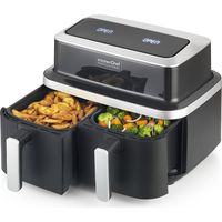 2600-watt-doppel-heißluftfritteuse, schwarz - Kitchen Chef - KCPFR84-AIRDUO