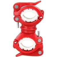 (Rouge)Supports de lumièreClips de lumière de torche de véloSupports de lumière avantClips d'alpinisteAccessoires d'équipement de cyclisme de VTT