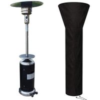 Umbrella Shape Heater Cover, Waterproof Oxford Fabric Protector for Patio & Garden, Durable Black Outdoor Appliance Cover