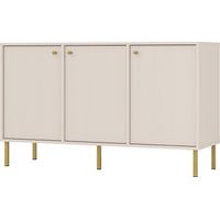 Selsey Oktio - Sideboard 3-türig, sandbeige, 125 cm