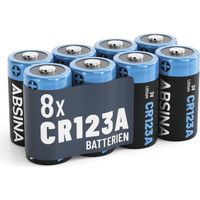 Absina Spezial-Batterie CR123A Lithium 1300 3 V 8 St.