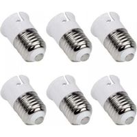 E27 to B22 Bayonet LED Bulb Converter Lamp Base to Convert from E27 to B22, Screw to Bayonet Socket Adapter, Pack of 6