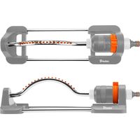 Bradas, White Line, modello WL-2818, Irrigatore oscillante de braccio de alluminio, idealeper l'irrigazione uniforme di giardini e aree verdi.
