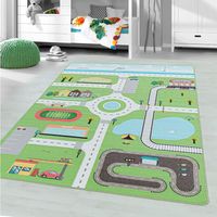 Tapis chambre bébé et enfant Road Vert 160x230