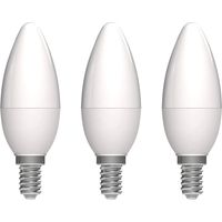 Ampoule Opaque Flamme Led E14 3.4w 470lm Blanc Chaud Lot De 3 - Prolight
