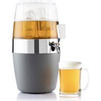 Distributeur de Boisson - CELLUSTOP - 4 Litres - Double Tube Réfrigérant - Robinet Professionnel - Transparent