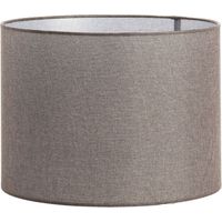 Light & Living - abat-jour - Branfo - marron - textile - E27 -
