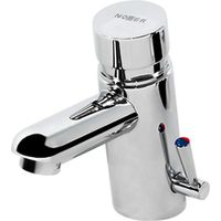 Rubinetto miscelatore temporizzato per lavabo in ottone cromato 07420.N Nofer