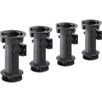Juego de 4 pies de plástico atornillables H.150 HETTICH