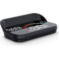 M22 Car Head-Up Display, tachimetro GPS, visualizzazione di velocità e ora, contagiri GPS intelligente, KM/H, MPH, per tutti i modelli di auto
