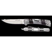 Cuchillo plegable Martinez Albainox Stamina muelle decorado negro