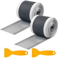 2pcs-Crépine de Drainage Attrape-Cheveux de Douche, Filtre d'évier Rectangulaire de 2,8 Pouces Jetable et Coupable, Longueur 10 M avec Spatule en Plastique pour Cuisine Salle de Bain Baignoire Balcon