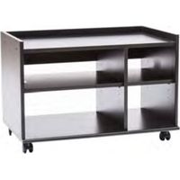 Carrello porta Tv nero con 4 scomparti 74x44xh.49 cm