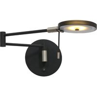 Steinhauer - wandleuchte - Turound - schwarz - glas metall -