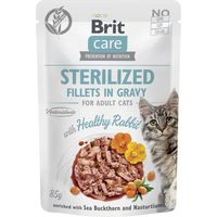 Brit Care Sterilisierter Kaninchenbeutel für Katzen, 85 g