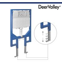 Wand-WC DeerValley mit Betonsupport, Wasserspeicher, Modell DV-1C0087