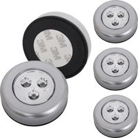 Lampada touch a LED, lampade da armadio 3x, batteria esclusa, autoadesiva, Ø 6,8 cm Briloner