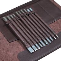 10 pezzi di utensili per intaglio in acciaio al tungsteno, sezione intagliata in pietra e legno, set di utensili per intaglio in carburo