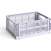 Hay Colour Crate M Cesta Lavanda Apilable