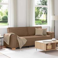 Canapé-Sofa Marron 220 x 80 x 84 cm tissu