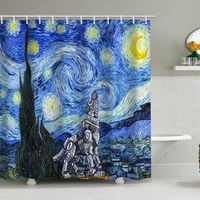 150 x 180 cm Duschvorhang mit lustigem Tiermuster, wasserdicht, inklusive 12 Haken, geeignet für Erwachsene und Kinder, Badezimmerdekorationsaccessoire.