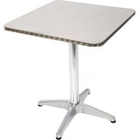 Set 10x tavoli tavolini bistro bar giardino M28 alluminio quadrato 60x60x70cm