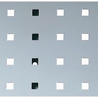Placa perforada L457xL1486mm gris claro BOTT