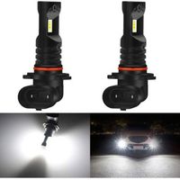 H10 9140 9145 Ampoule antibrouillard à LEDs 1600 lumens Maxi 80W puces CSP 6500K Phare antibrouillard Blanc ou feu diurne DRL - Garantie de 3 Ans