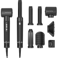 Asciugacapelli Spazzola Phon Professionale Con Diffusore 7 In 1 Capelli Ricci Lisci