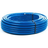 Aluverbundrohr 6 mm Isolierung Blau 16 x 2 mm / Fußbodenheizung 50 Meter