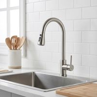 Robinet de Cuisine avec Douchette Extractible Mitigeur Cuisine Bec Rotatif à 360° Mitigeur d'Évier avec 3 Jets Robinet d'évier pour Cuisine en Acier Inox Brossé