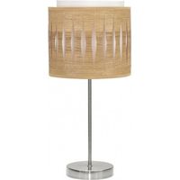 Tischlampe Alexandra 1xe14 Nickel/Helles Holz 42x17x17 cm