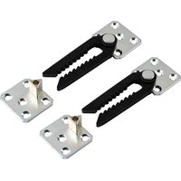 Conector invisible para muebles 2 piezas Soporte de montaje de metal galvanizado para colgar Fijación y sujeción de sofás y camas tapizadas Fijación rápida para camas y mesas