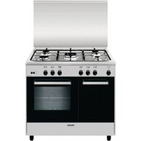 Glem Gas Cucina AR965GI 90cm Acciaio Inox 5 Fuochi Forno Gas 70L