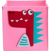 Panier en tissu dinosaure pour jouets et accessoires
