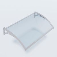 Toldo - Marquesina para puerta de entrada Valentine (envío gratis) - Color de la estructura - Translúcido, Longitud total - 120 cm, Profundidad total - 70 cm