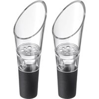 Set di 2 beccucci decantatori di alta qualità, adatti a molte bottiglie di vino, ottima tenuta, in plastica e acciaio inossidabile.