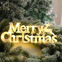Merry Christmas Sign, 11" Merry Christmas Sign for Christmas Decorations, Christmas Tree Hanging Sign Ornaments, Christmas Decor Sign , for Outdoor Indoor Window Yard Wall Door Home