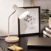 Lampada da Scrivania in Metallo Luxo Bianco