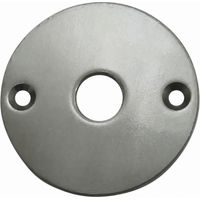 Funktionsrosette aus vernickeltem Stahl, entmagnetisiert.