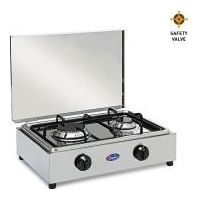 Cuisinière Parker CF acier inoxydable 2 brûleurs 4 kW