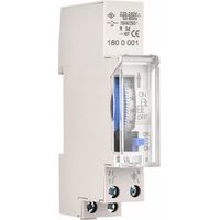 Minuterie mécanique de 24 heures Minuterie minimale de 15 minutes Montage sur rail Batterie intégrée, SUL180a AC220-240V Gris - SUL180a AC220-240V Gris.