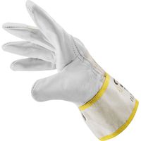W+R 2794-109-10 Crafter I - Guanti da lavoro in pelle, altamente comodi, traspiranti, 10 paia, colore: Bianco