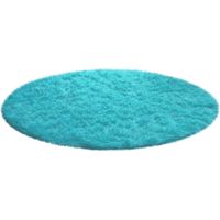 Tapis de bain doux et antidérapant, tapis rond en peluche bleu roi, convenant aux salles de bain, chambres et salons – un complément parfait à votre décoration intérieure