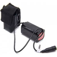 Li-Ion- pacco batteria - 6000mAh 8.4V - per faretti luce fanalino per biciclette