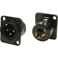 Cliff FC61905 XLR embase mâle Nombre de pôles: 3 noir 1 pc(s) Q705852